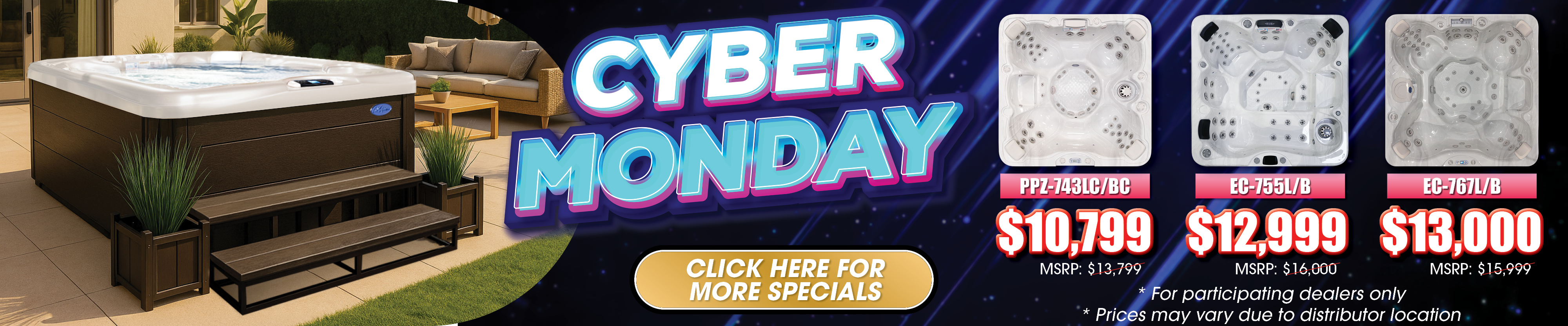 Calspas hot tub being used in a family setting - Hampton